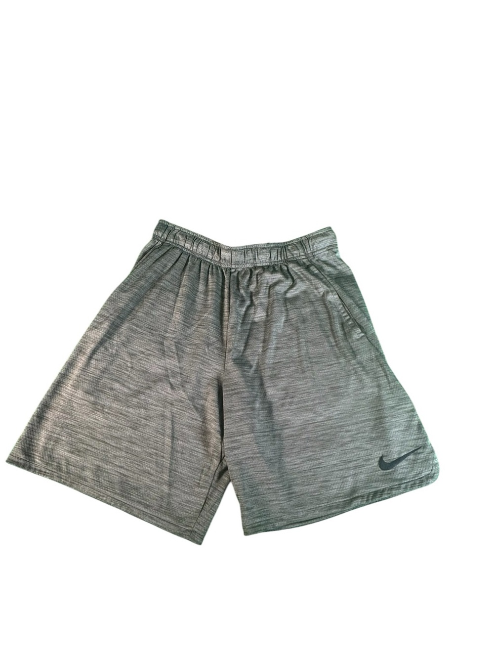 Nike Dri-FIT Mens Medium Green Heather Athletic Training Gym Shorts Pockets